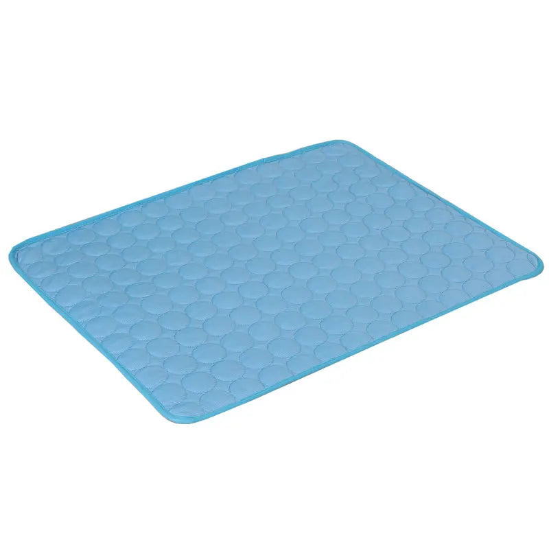 Blue LumoRest Cooling Mat with quilted cooling surface