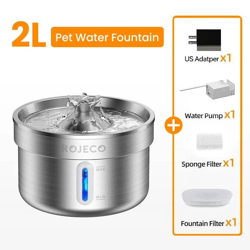 LumoFlow™ Stainless Steel Fountain