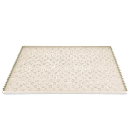 Tapete de Silicone Impermeável para Comedouro de Pets